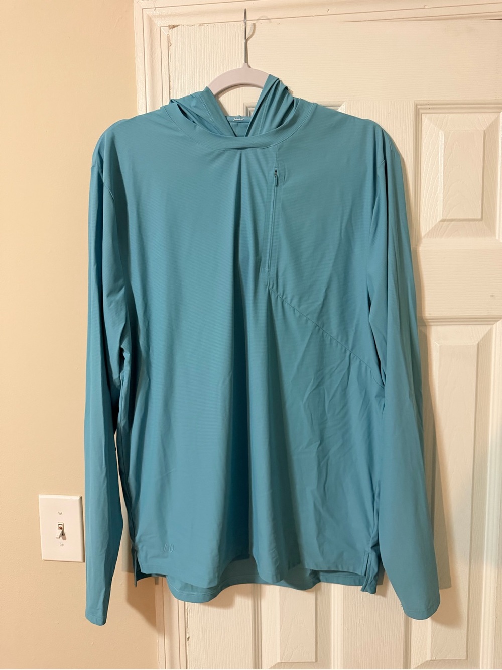 johnnie-O Light Teal Performance Hoodie